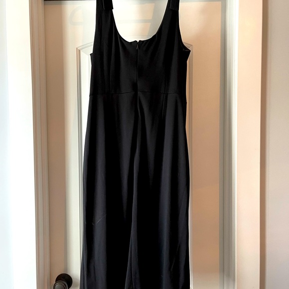 VENUS Dresses Venus Black Dress With Bow Straps And Vertical Tie Up